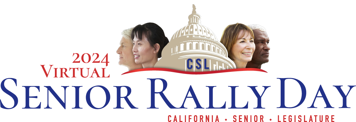 Logo of the 2024 Virtual Senior Rally Day: California - Senior - Legislature.